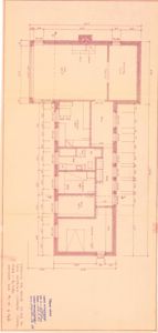 Etasjeplan (plan - 1. etg.) som viser romfordeling, dimensjoner og innredning for en bolig.