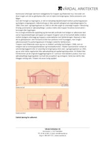 Bildet viser en tegning med to fasadeoppsett for en bolig, merket 'Fasade mot syd' og 'Fasade mot nord', samt en tekstbeskrivelse av tiltaket.