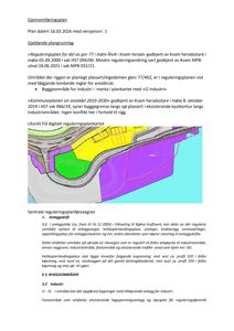 Et digitalt reguleringsplankart som viser arealbruksplaner (fargekodet) og infrastruktur langs en kystlinje.