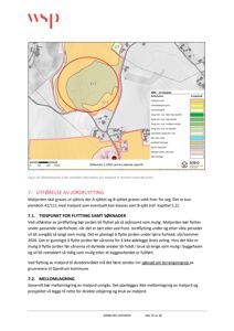 Kart over et område (Mottaksareal 5) med markerte jordtyper og en rød sirkel som viser behov for matjord.