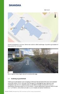 Bildet viser et utsnitt fra en borplan med sonderingspunkter og en fotodokumentasjon av eksisterende bygning.