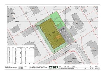 Situasjonsplan som viser tomtens plassering i forhold til naboer, bygninger, veier og arealdata.