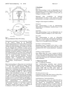 En teknisk tegning (Fig. 2) som viser en plan- og snittskisse av et minirensesanlegg (Klaro 5 PE) i betong, inkludert dimensjoner og komponenter.