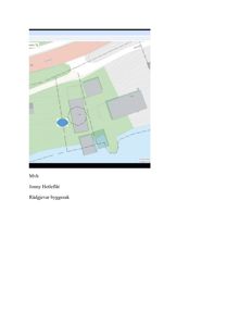 Situasjonsplan eller kartutsnitt som viser tomt, bygninger og omgivelsene.