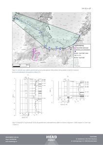 Bildet viser en oversikt over utførte geotekniske grunnundersøkelser med punkter og dybdeindikatorer, samt to borprofiler (borprofil 16 og 17) som viser jordlag og vannholdighet i ulike dyp.