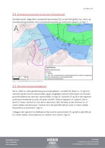 Kart over et område med kvartærgeologiske data, inkludert løsmassekart og fjellområder.