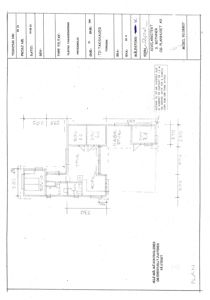 Etasjeplan (plantegning) som viser romfordeling, mål og rombetegnelser for en bolig.