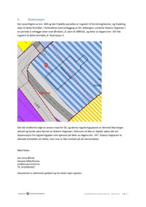 Et kart som viser en del av et reguleringsplan med bygningsplassering, veier (E6, Ørnåsen) og arealbruk.