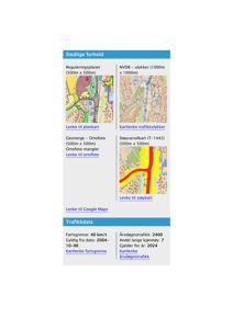 En samling av kart og kartrelaterte data, inkludert reguleringsplaner, ortofoto, støyvarselskart og trafikkdata.