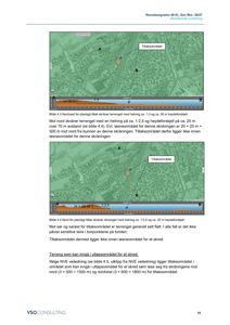 Kart med overlagte data som viser topografi, skredsoner og tiltaksområder for en geoteknisk vurdering.