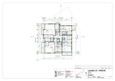 Etasjeplan (PLAN 3) som viser romfordeling og innredning for etasjen.