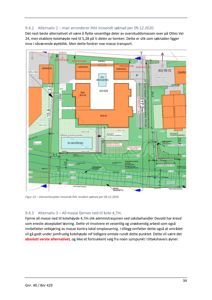 Situasjonsplan som viser tomtens form, bygningers plassering (bolig, garasje, basseng) og terrengforhold.