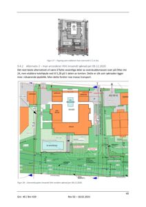 Situasjonsplan som viser tomtens utforming, bygningers plassering (bolig, garasje, basseng), høydebegrensninger og naboeiendom.