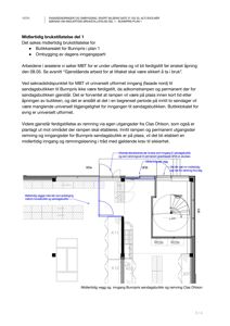 Etasjeplan (plan 1) som viser romfordeling, veggposisjon og inngangspunkt for en midlertidig brukstillatelse.