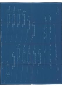 Teknisk detaljtegning som viser konstruksjon av en balkong eller terrasse med detaljerte mål og opplysninger om materialer.