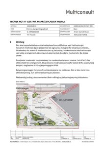 Situasjonsplan som viser plassering av Markedsplassen, Kunst og Melhus Torvet i forhold til Rådhusvegen, inkludert trær og anlegg.