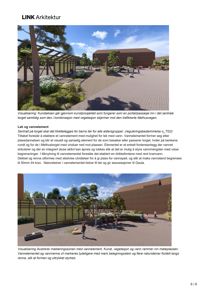 3D-visualisering av et utendørs område med en kunsttaksen, vann og vegetasjon.