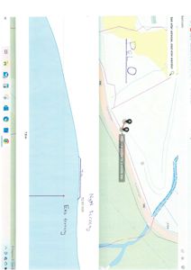 Situasjonsplan som viser tomtens form, grenser, høydemål (konturer), og plassering i forhold til omgivelsene (Førdevegen).