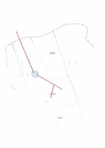 Situasjonsplan som viser tomtegrenser, naboeiendommer (merket med tlf-nummer), og en vei (Løkkenvegen).