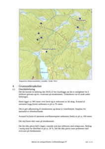 Kart over området med registrerte drikkevannskilder (NGU) og topografisk informasjon.