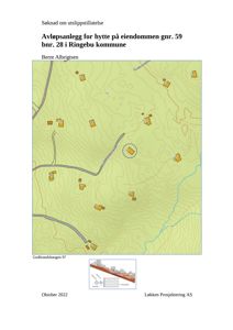 Situasjonskart som viser eiendommen gnr. 59 bnr. 28 i Ringebu kommune, omgivelser, veier og topografi.