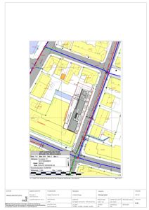 Situasjonskart som viser bygningens plassering i forhold til nabolaget, veier og eiendomsnummer.