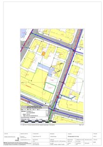 Situasjonsplan for bygge- og brukstillatelse som viser tomt, bygninger, veier og grunneiergrenser.