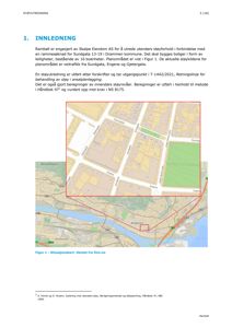 Et situasjonskart over Drammen som viser planområdet for Sundgata 13-19, inkludert nabolag, veier og vannveier.
