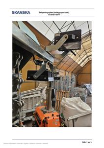 Fotografi av lysanlegg (belysningsplan) under anleggsperiode på Grand Flère-prosjektet.