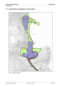 Situasjonsplan (plankart) som viser arealbruk, byggehøyder og tomteutnyttelse for detaljregulering Jentoftbukta.