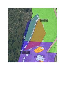 Situasjonsplan som viser tomtens form, grenser og areal (3 042,1 m²), samt plassering av bygninger i forhold til nabolag.