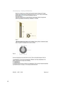 Teknisk tegning som viser dimensjoner og konstruksjon for stolper i en utvendig belysning.