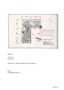 Et håndtegningslignende etasjeplan eller romfordelingsplan med mål og rombetegnelser.