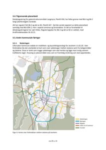 Kart som viser sykkelveier og bydelsgrenser i Jessheim, inkludert skoleområder og turveier.