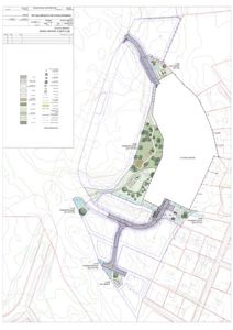 Situasjonsplan som viser tomtens form, bebyggelse, veier og grønnstruktur.