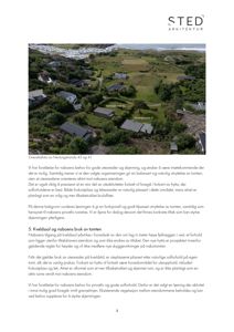 Oversiktsfoto av tomtene Nevlingstranda 43 og 41 med tilhørende tekstbeskrivelse.