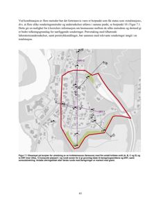 Situasjonsplan som viser sonering (f.eks. kvikkleiresone) og plassering av borpunkter (ERT-1, ERT-2) på en tomt.