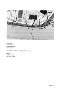 Kart eller situasjonsplan som viser tomt, vei og vann med nummerering (f.eks. 165874, 161288).