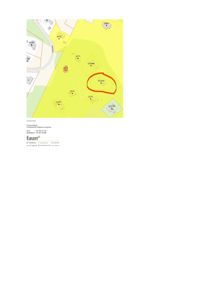 Situasjonsplan som viser tomtegrenser, nabobebyggelse og en markert tomt (SZ7047) med en rød sirkel.