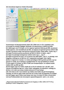Situasjonskart med overlappende tomtegrenser, stikkveier og infrastrukturplaner for et byggeprosjekt.