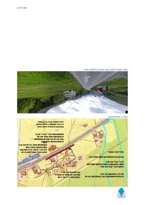 Bildet viser to deler: øverst en situasjonskart (map) med tomtegrenser og vegplaner, nederst et bilde (photo) av en vei og hus fra Google Maps.