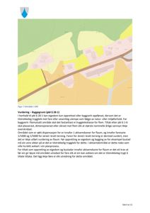 Kart over et område (ARS) med fargekodet terreng (brun for skredfare) og bygningsplasseringer. Kartet er en del av en rapport om byggegrunn.