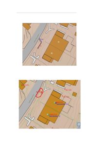 Situasjonsplan som viser tomtens plassering i forhold til naboeiendommer, veg (Vettrekollen), og bygninger. Planen inneholder også høydemarkeringer og eiendomsnummer.