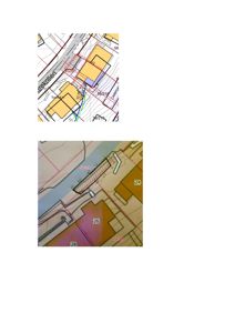 Situasjonsplan som viser tomt, bygninger, veier og høydeforhold.