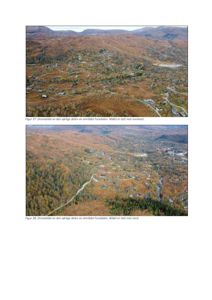 Dokumentet inneholder to dronefotografier (Figur 37 og Figur 38) som viser et landskap med hytter i Furedalsen.