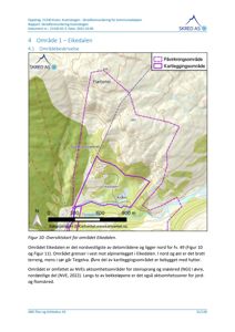 Oversiktskart over området Eikedalen med topografi, bebyggelse og kartleggingsområder