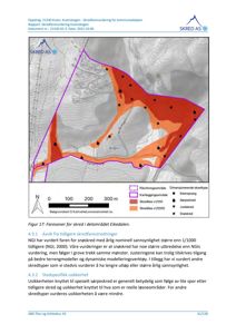 Et kart som viser fareområder for snøskred i Eikedalen, med overlagte data fra NGI og Skred AS.