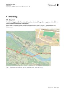 Oversiktskart over området hvor Sør-Fron skule ligger, inkludert en kartskisse av eiendommen.