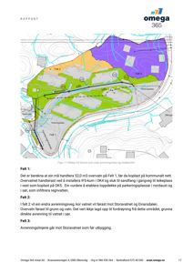 Kart som viser avrenningslinjer, nedbørsfelt og topografi for et område med planlagt utbygging.