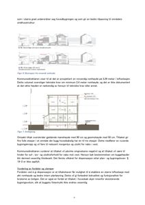 Fotografi av en side fra et byggesaksdokument som inneholder tekst, illustrasjoner (Figur 6 og 7) og en snittegning.
